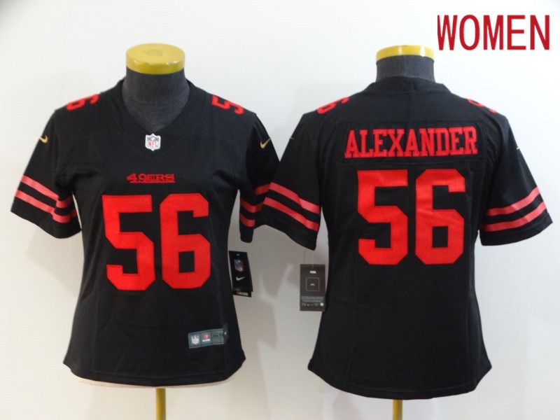 Women San Francisco 49ers #56 Alexander Black New Nike Vapor Untouchable Limited NFL Jersey